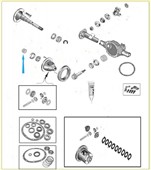 Sada vymezovacích podložek diferenciálu 83503004  Jeep Cherokee XJ,Gr.Cherokee ZJ,Liberty,Wrangler